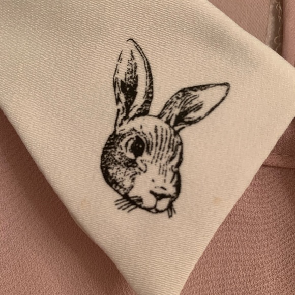 Victoria Beckham Pink Bunny Collared Dress 3x - Picture 4 of 5